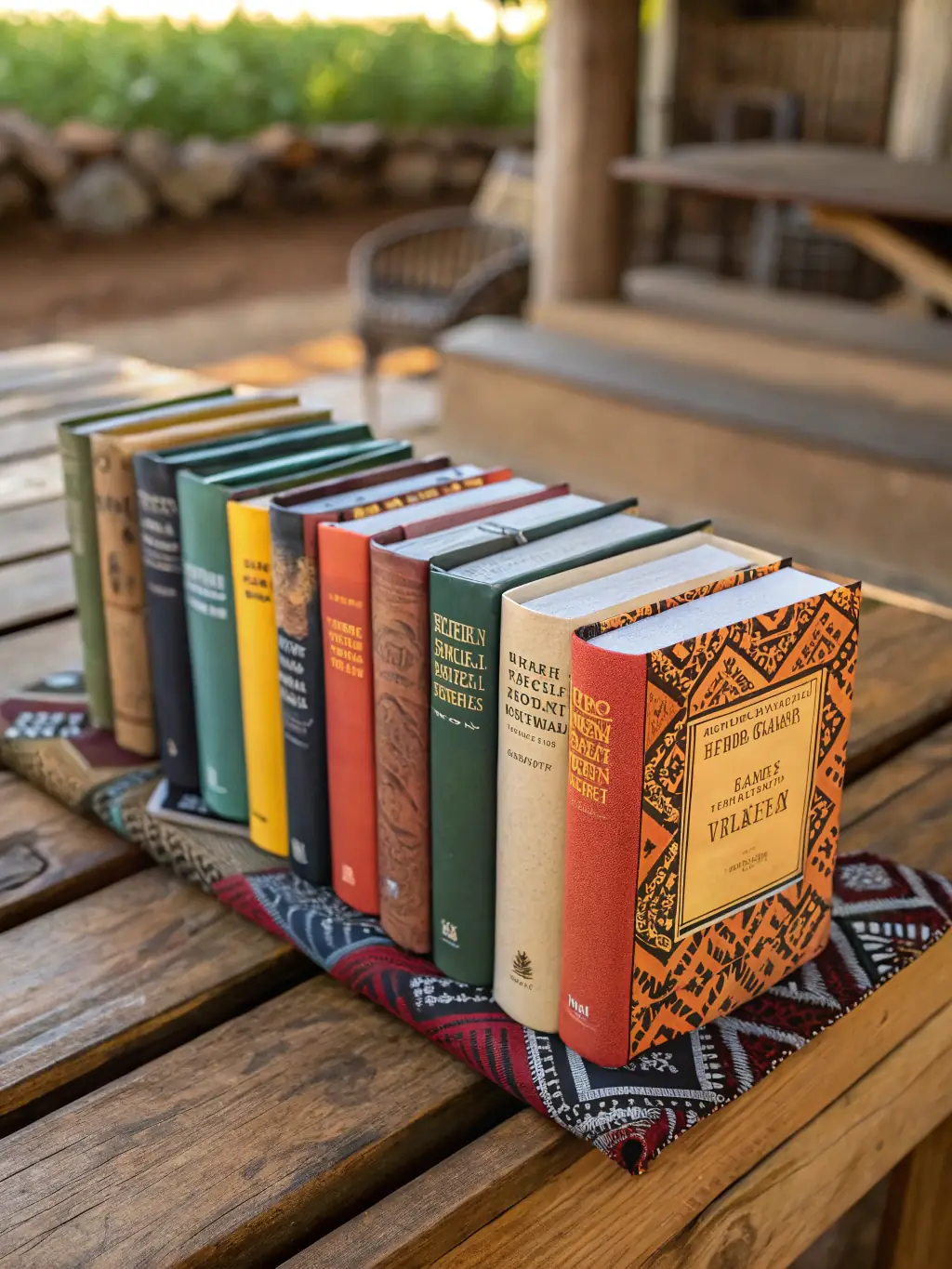 A diverse collection of books translated into various languages, showcasing the global reach of translated literature.